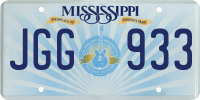MS license plate JGG933