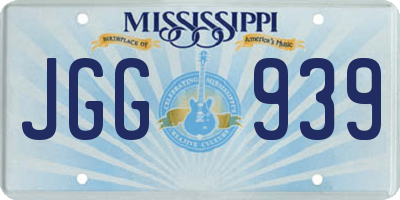 MS license plate JGG939