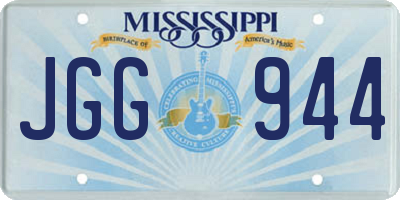 MS license plate JGG944