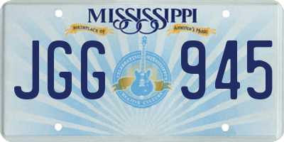 MS license plate JGG945