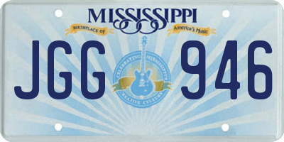 MS license plate JGG946