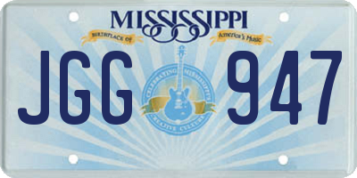 MS license plate JGG947