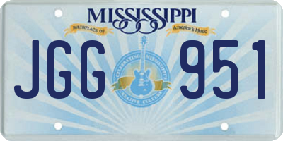 MS license plate JGG951