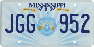 MS license plate JGG952