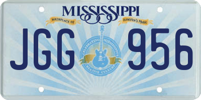 MS license plate JGG956
