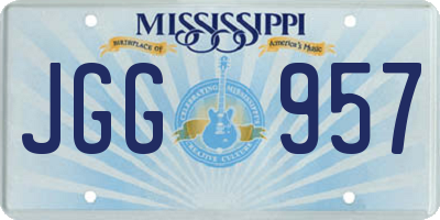 MS license plate JGG957