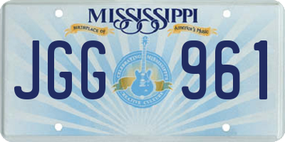MS license plate JGG961