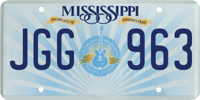 MS license plate JGG963