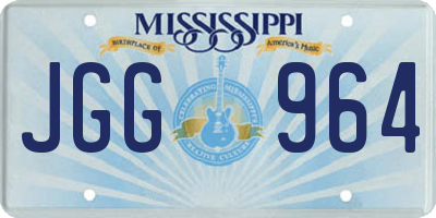 MS license plate JGG964