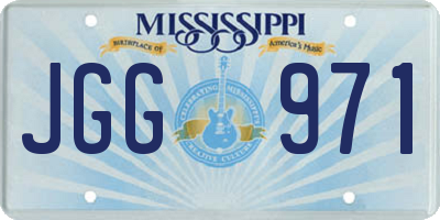 MS license plate JGG971
