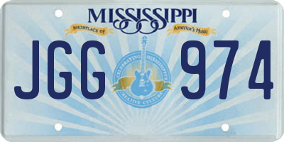 MS license plate JGG974