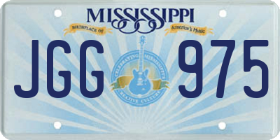 MS license plate JGG975