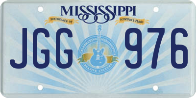 MS license plate JGG976