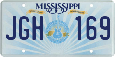 MS license plate JGH169