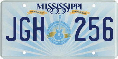 MS license plate JGH256