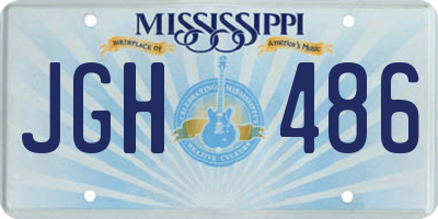 MS license plate JGH486