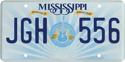 MS license plate JGH556