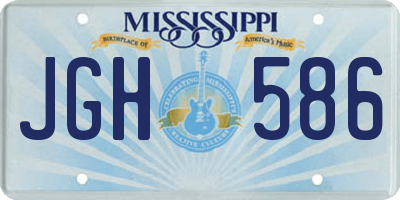 MS license plate JGH586