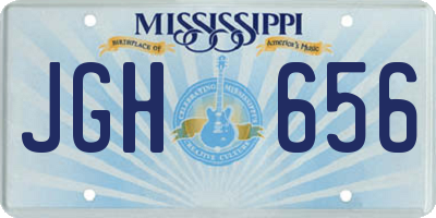 MS license plate JGH656