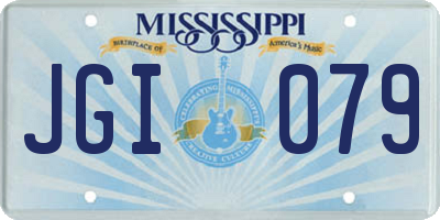 MS license plate JGI079