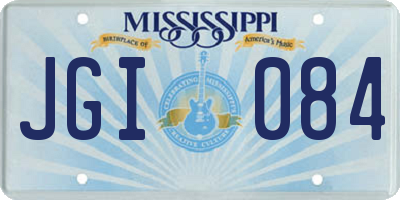 MS license plate JGI084