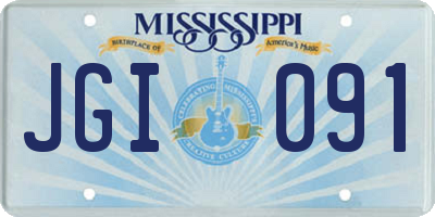MS license plate JGI091
