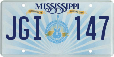 MS license plate JGI147