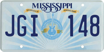 MS license plate JGI148