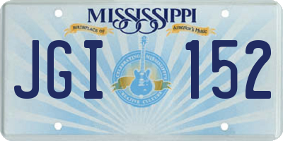 MS license plate JGI152