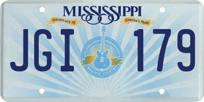 MS license plate JGI179