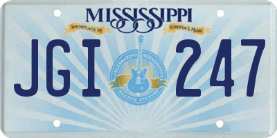 MS license plate JGI247