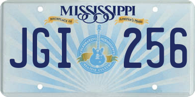 MS license plate JGI256