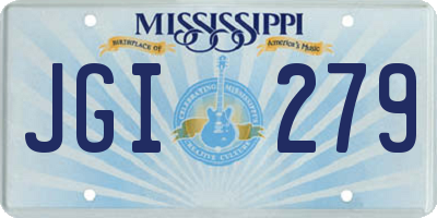 MS license plate JGI279
