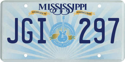 MS license plate JGI297