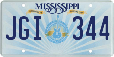 MS license plate JGI344