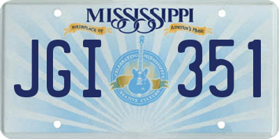 MS license plate JGI351
