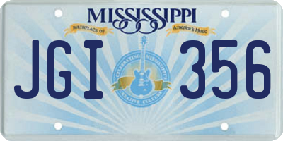 MS license plate JGI356