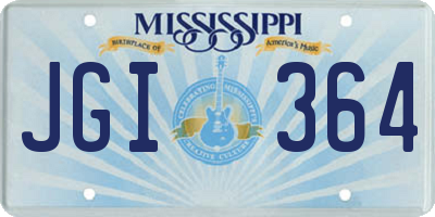 MS license plate JGI364
