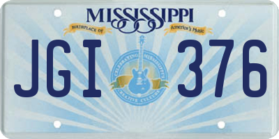 MS license plate JGI376