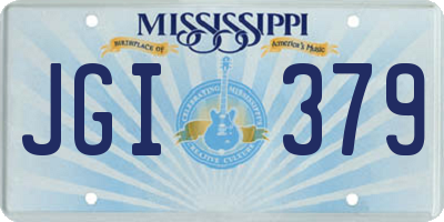 MS license plate JGI379