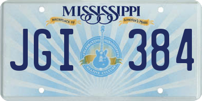 MS license plate JGI384