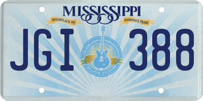 MS license plate JGI388