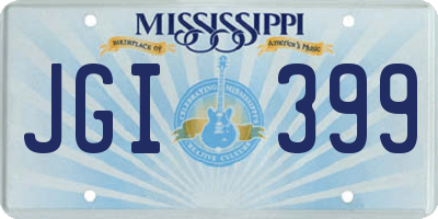 MS license plate JGI399