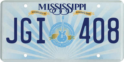 MS license plate JGI408