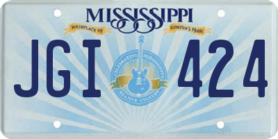 MS license plate JGI424
