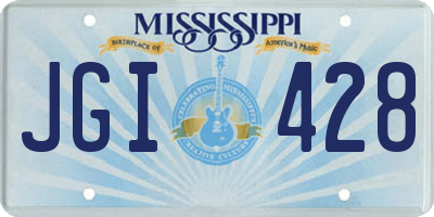 MS license plate JGI428