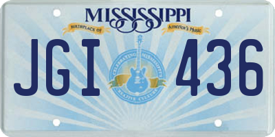 MS license plate JGI436