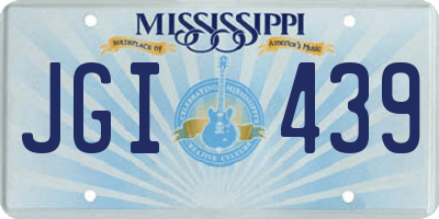MS license plate JGI439
