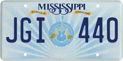 MS license plate JGI440
