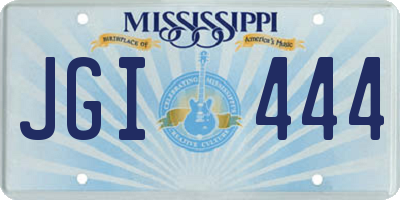 MS license plate JGI444